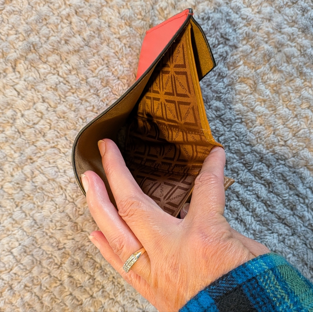 EUC - Lodis Continental Trifold Wallet - Fire Caramel - Picture 5 of 9